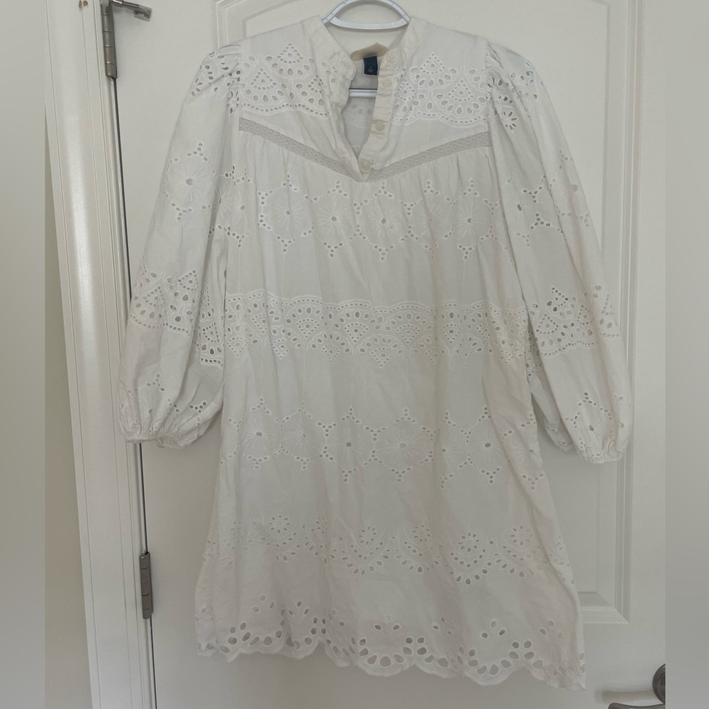 EYELET DRESS